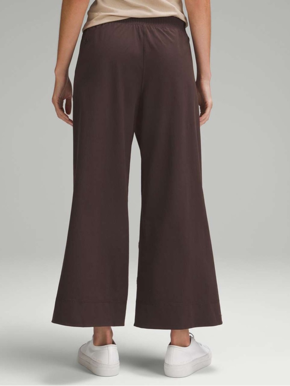 Lululemon Stretch Woven Wide Leg Crop High Rise Cropped Pant Espresso brown L - Picture 5 of 9